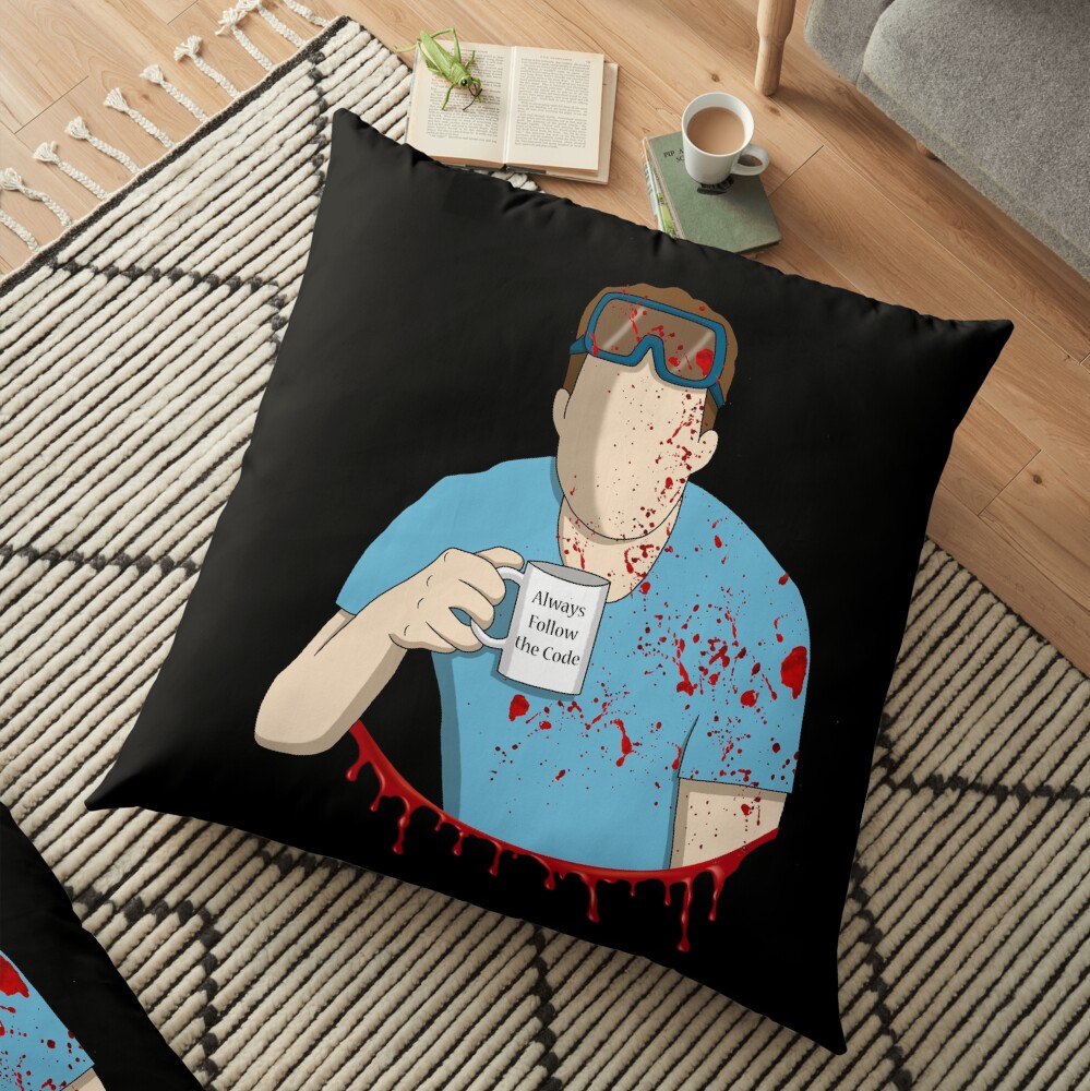 Follow the code Floor Pillow