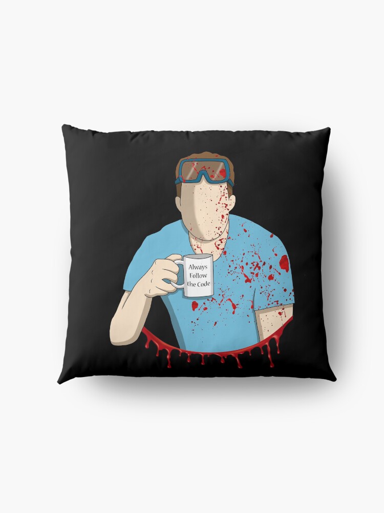 Alternate view of Follow the code Floor Pillow
