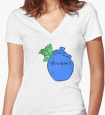 Munny Women's Fitted V-Neck T-Shirt