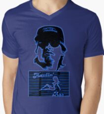 Jack Burton is Haulin' Ass in Little China Men's V-Neck T-Shirt