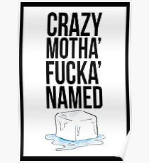 Ice Cube Black Poster