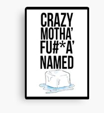 Ice Cube Black Censored Canvas Print