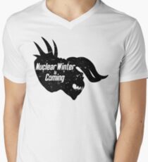 NUCLEAR WINTER IS COMING V-Neck T-Shirt