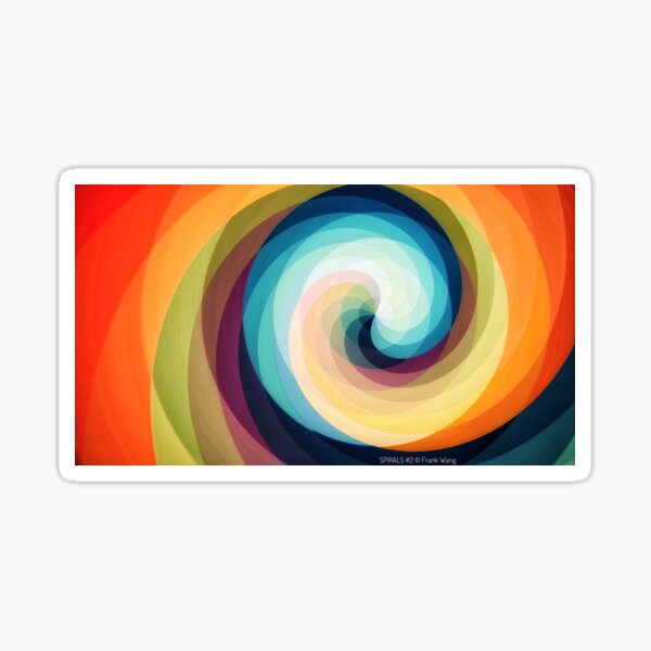 Spirals 1 Sticker