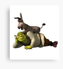 Shrek And Donkey Meme Canvas Prints | Redbubble
