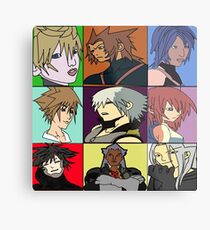 The Heros and Villians of Kingdom Hearts Metal Print
