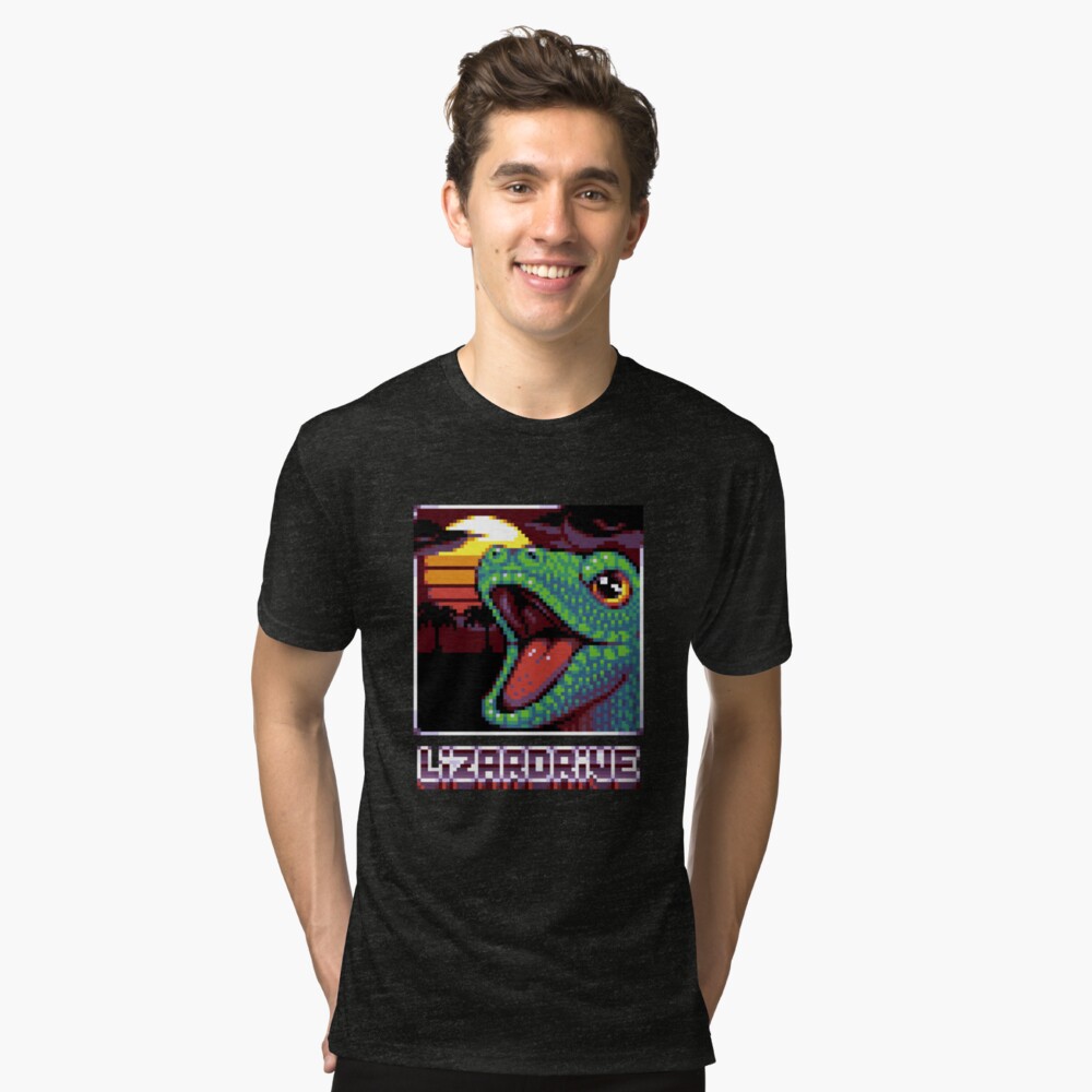 T-shirt chiné « LIZARDRIVE»