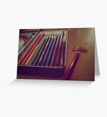 Colouring Pencils Greeting Card