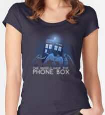 The Angels Have the Phone Box Women's Fitted Scoop T-Shirt