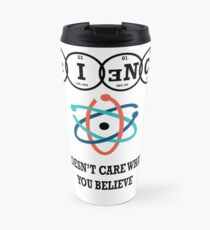 Science doesn't care Travel Mug