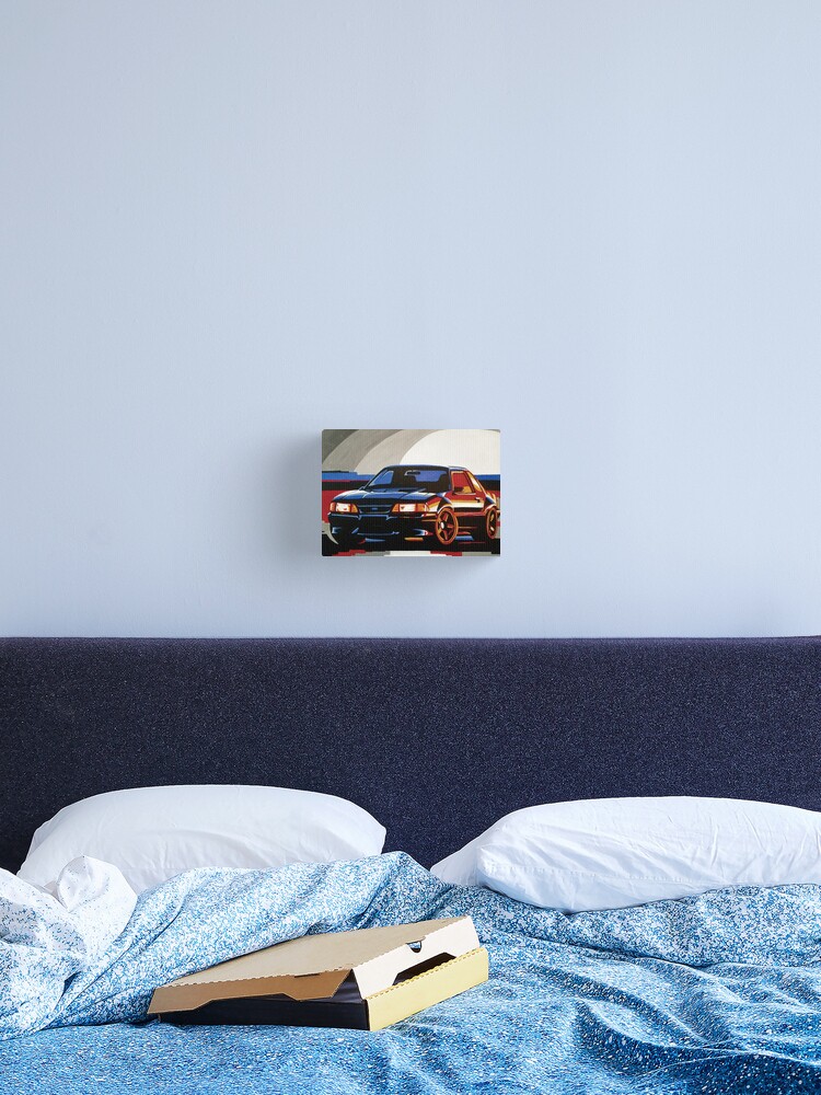 Fox Body Ford Mustang Painting Canvas Print By Leaveyourmark