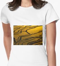 Yuanyang Terraced rice field 4 Women's Fitted T-Shirt