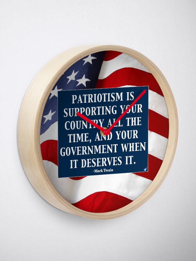 Alternate view of True Patriotism Clock