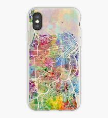 San Francisco City Street Map iPhone Case
