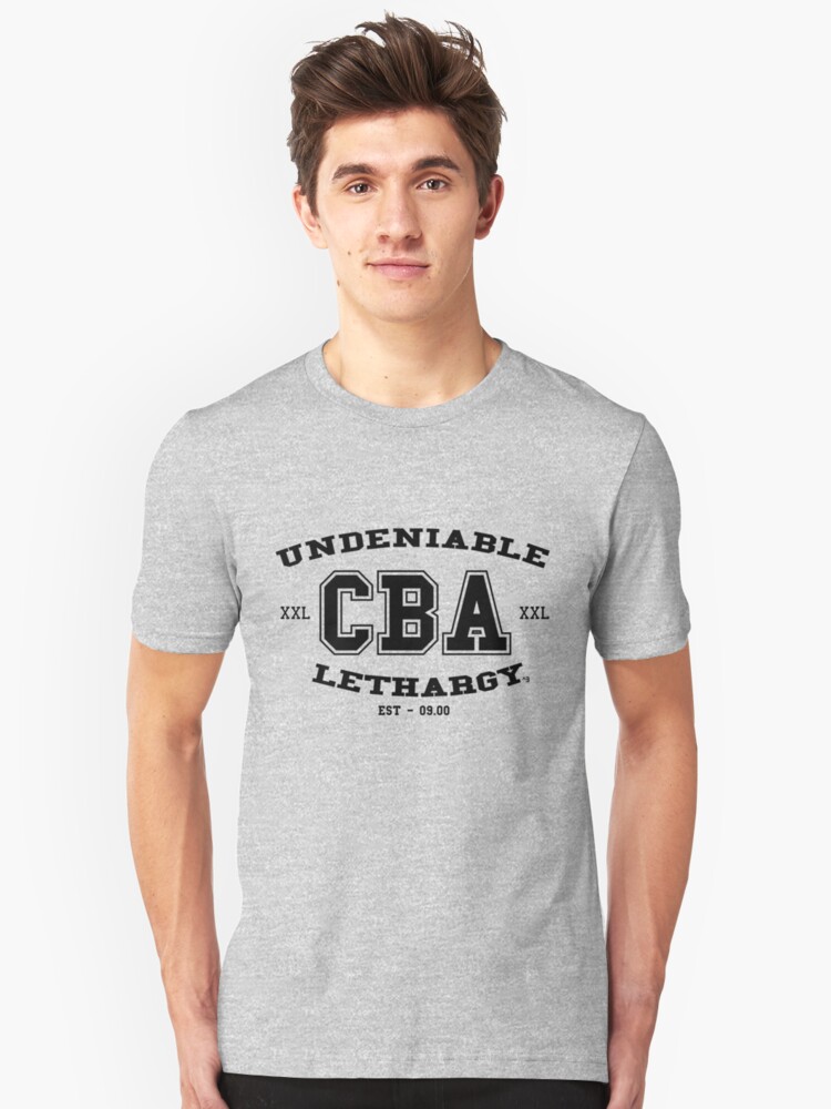 Alternate view of CBA-University (for light shirts & sticker) Slim Fit T-Shirt