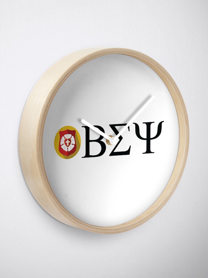 Alternate view of Beta Sigma Psi - badge Clock