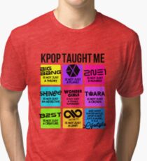 Camiseta de tejido mixto KPOP ME ENSEÑÓ