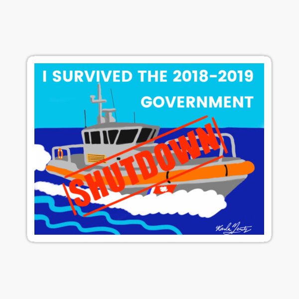I Survived The 2018-2019 Government Shutdown Sticker