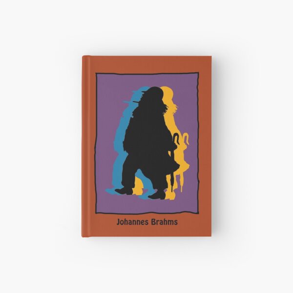 Johannes Brahms in modern colors Hardcover Journal