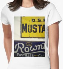Advertising signs Women's Fitted T-Shirt