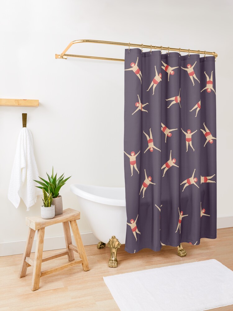 Alternate view of Happy Girl Shower Curtain
