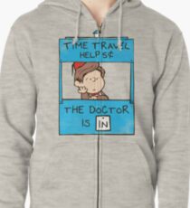 The Doctor Is In Zipped Hoodie
