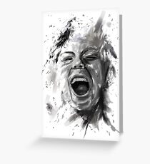anger Greeting Card