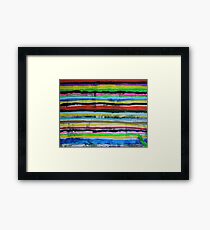 Coloured Lines Framed Print