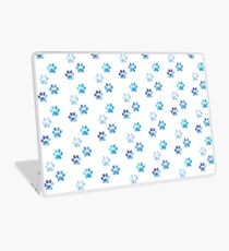 Watercolor Paw Prints Laptop Skin