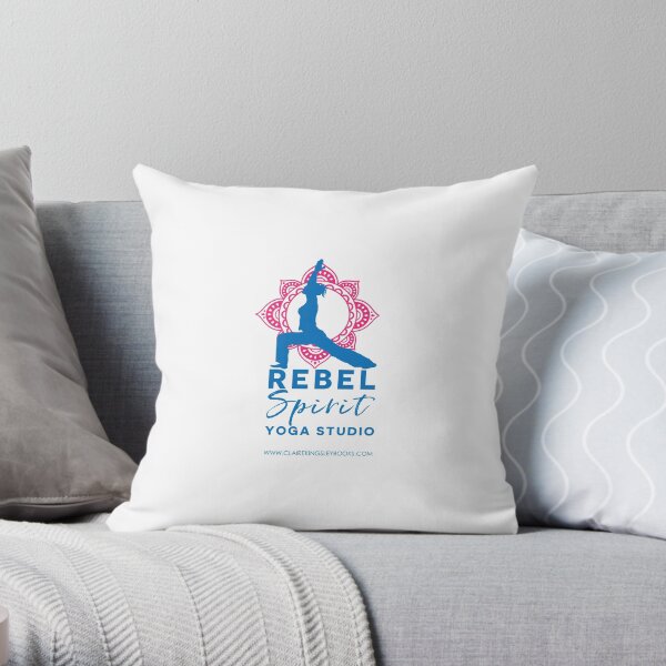 Rebel Spirit Yoga Studio Throw Pillow