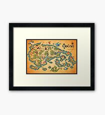 Hoenn Map Framed Print