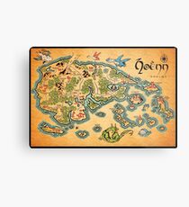 Hoenn Map Metal Print