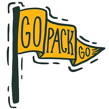 Go Pack Go Sticker for Sale by MadamRight