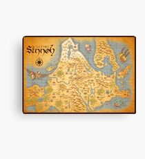 Sinnoh Map Canvas Print