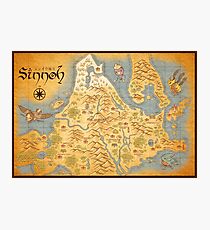 Sinnoh Map Photographic Print