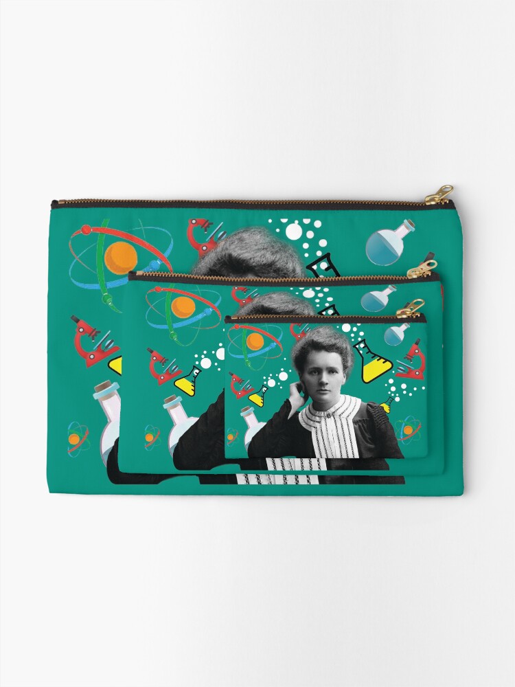 Alternate view of Marie Curie - Scientist Zipper Pouch