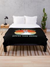 Retro Vintage Funny Big Chungus Meme Throw Blanket
