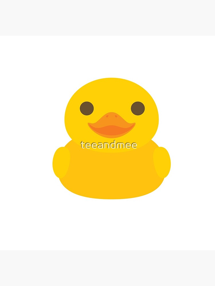 "Duckling Emoji Rubber Duck Happy Smiling Face" Clock by teeandmee