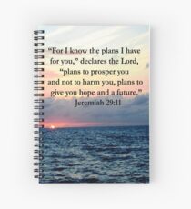 INSPIRING JEREMIAH 29:11 PHOTO DESIGN Spiral Notebook