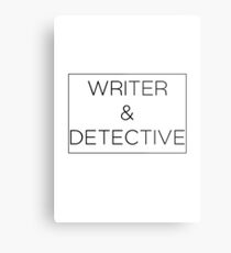 Writer & Detective Metal Print
