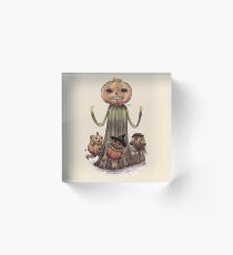 Pumpkin King Acrylic Block