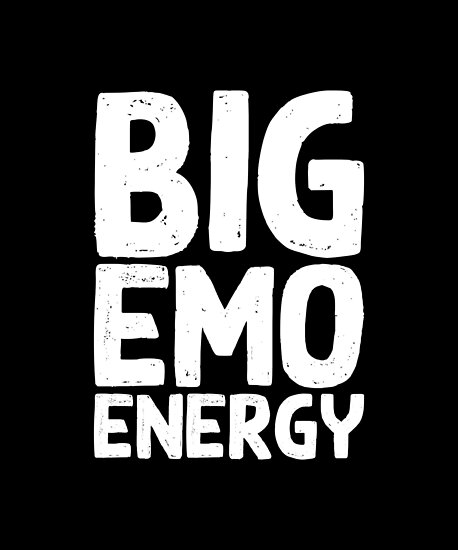 Gift for Her Big Emo Energy Big Emo Energy Pastel Goth Meme Funny Emo Music Gift for Him Sweatshirt Hoodie
