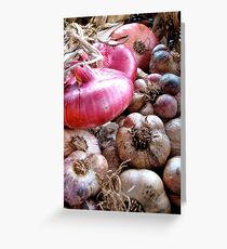 Onions & Garlic Greeting Card
