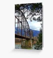The Old Steel Bridge Greeting Card
