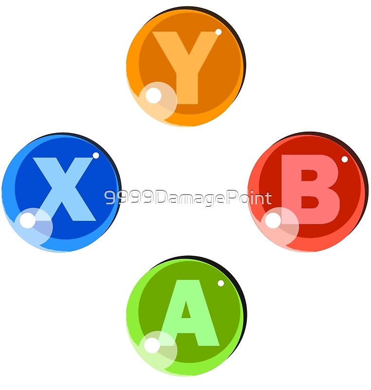 "XBOX 360 Buttons" by 9999DamagePoint Redbubble