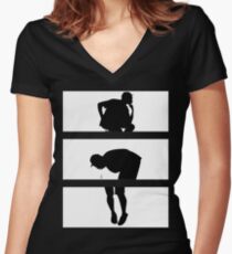 YONKERS Women's Fitted V-Neck T-Shirt