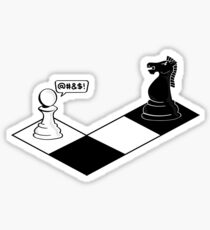 Knight Takes Pawn Sticker