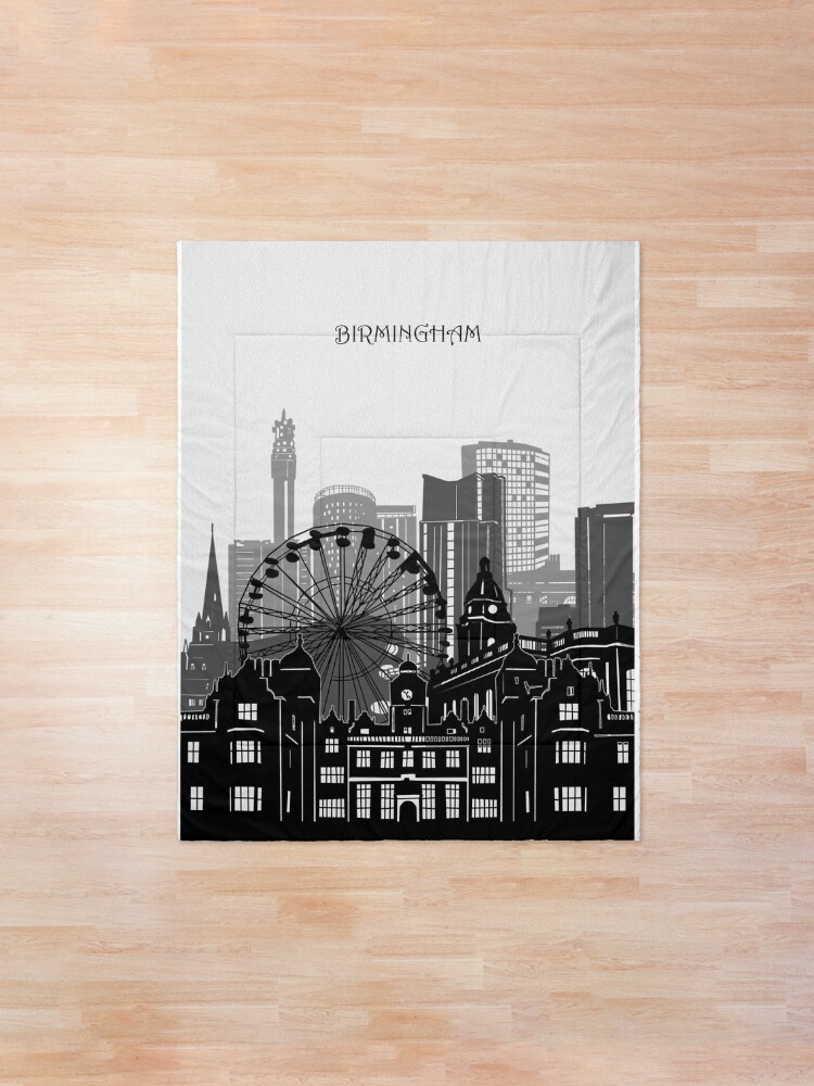 Birmingham Skyline Comforter By Bekimart2 Redbubble