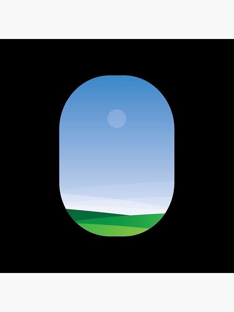 A green landscape as seen from the airplane window by Modnay