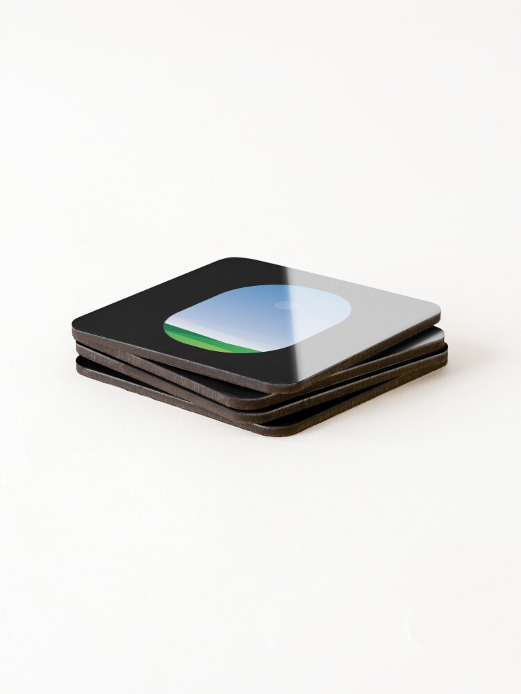 Alternate view of A green landscape as seen from the airplane window Coasters (Set of 4)